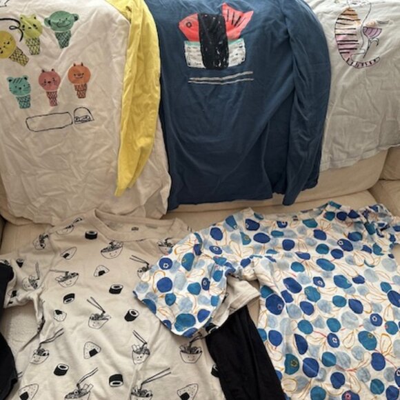 Lot of (5) Tea Collection Long sleeve T Shirts ( 10 + 12) - Picture 2 of 2